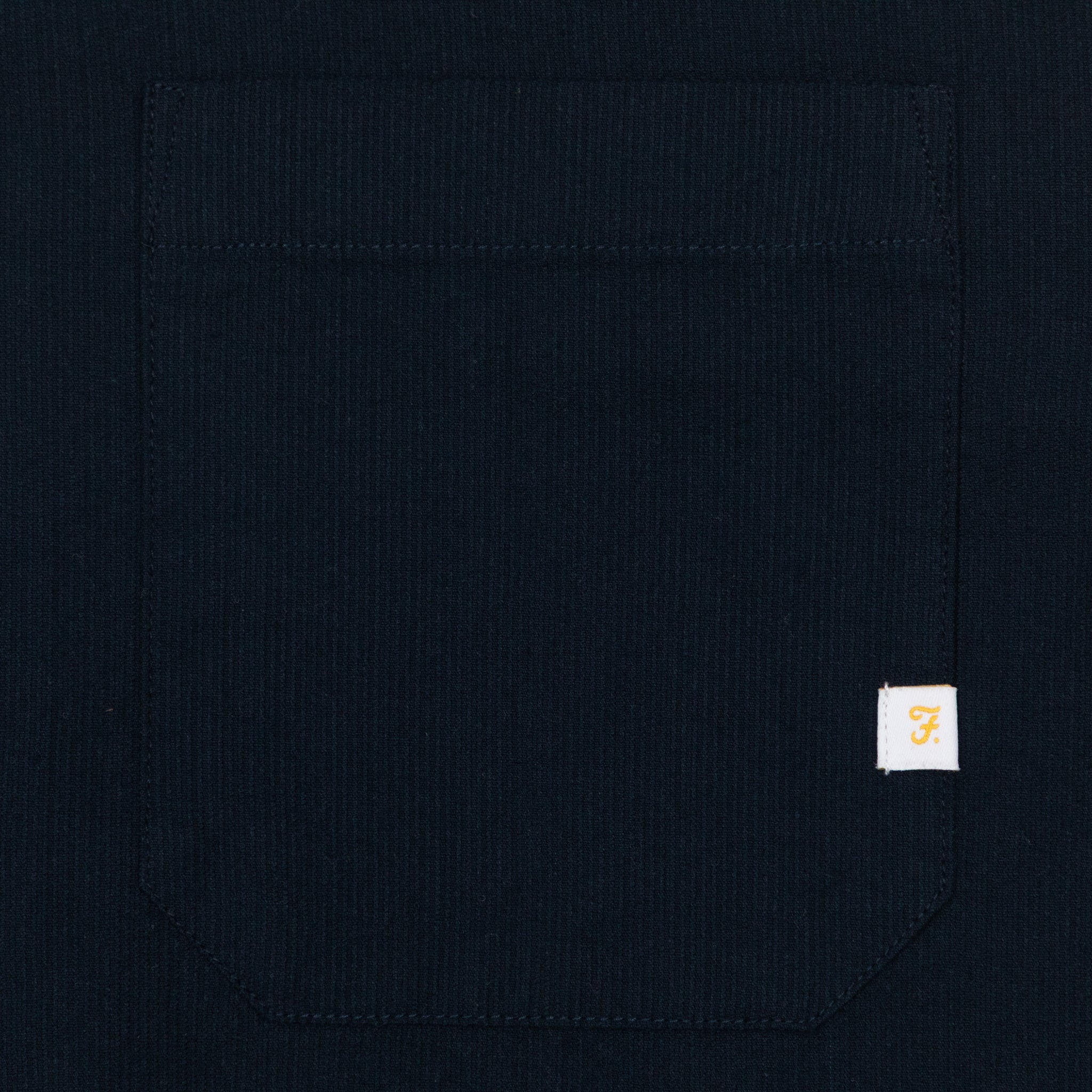 FARAH Netherton Cord Shirt in NAVY