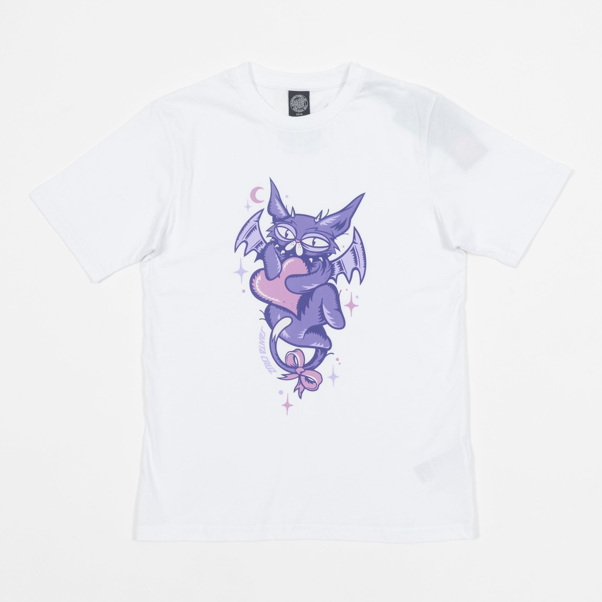 WOMENS SANTA CRUZ Night Critter Front T-Shirt in WHIITE