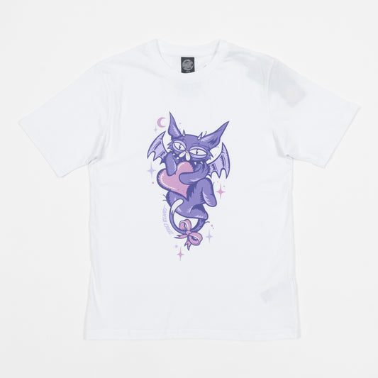 WOMENS SANTA CRUZ Night Critter Front T-Shirt in WHIITE