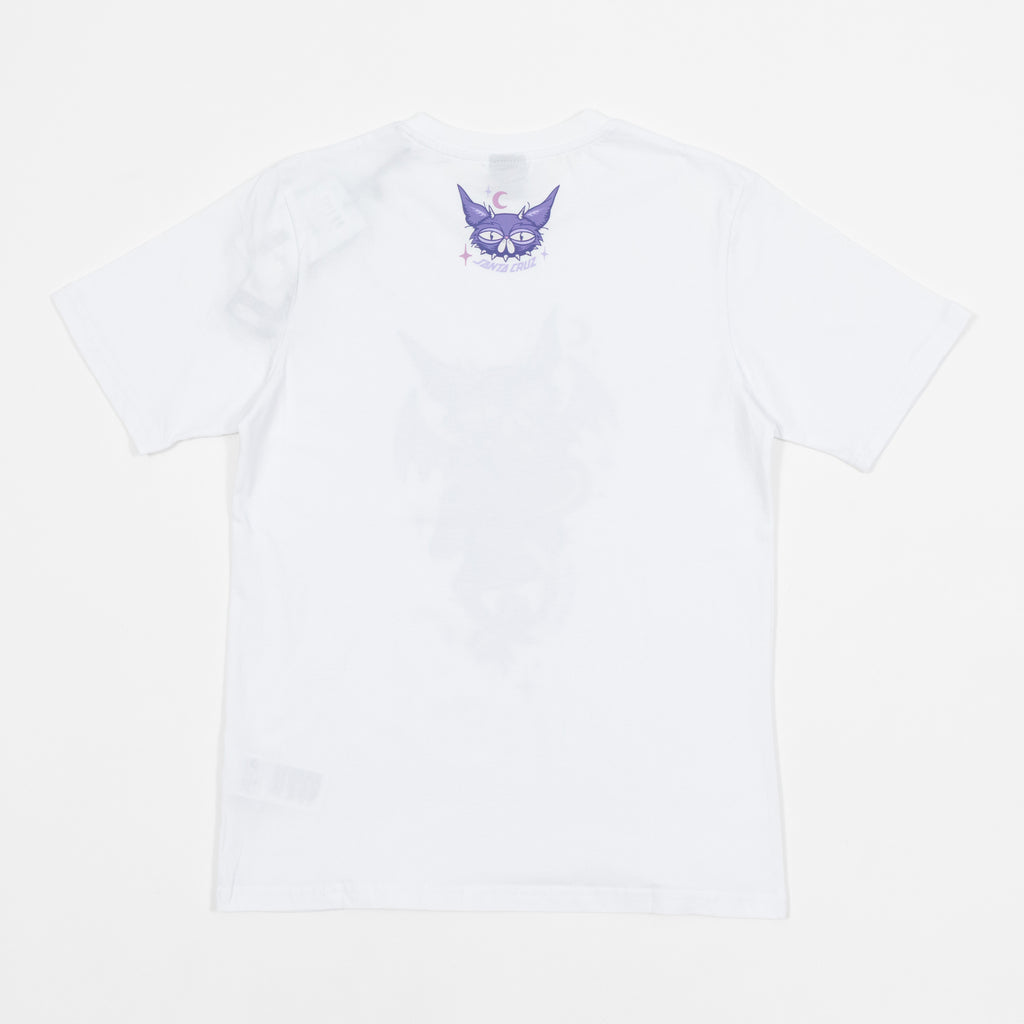 WOMENS SANTA CRUZ Night Critter Front T-Shirt in WHIITE