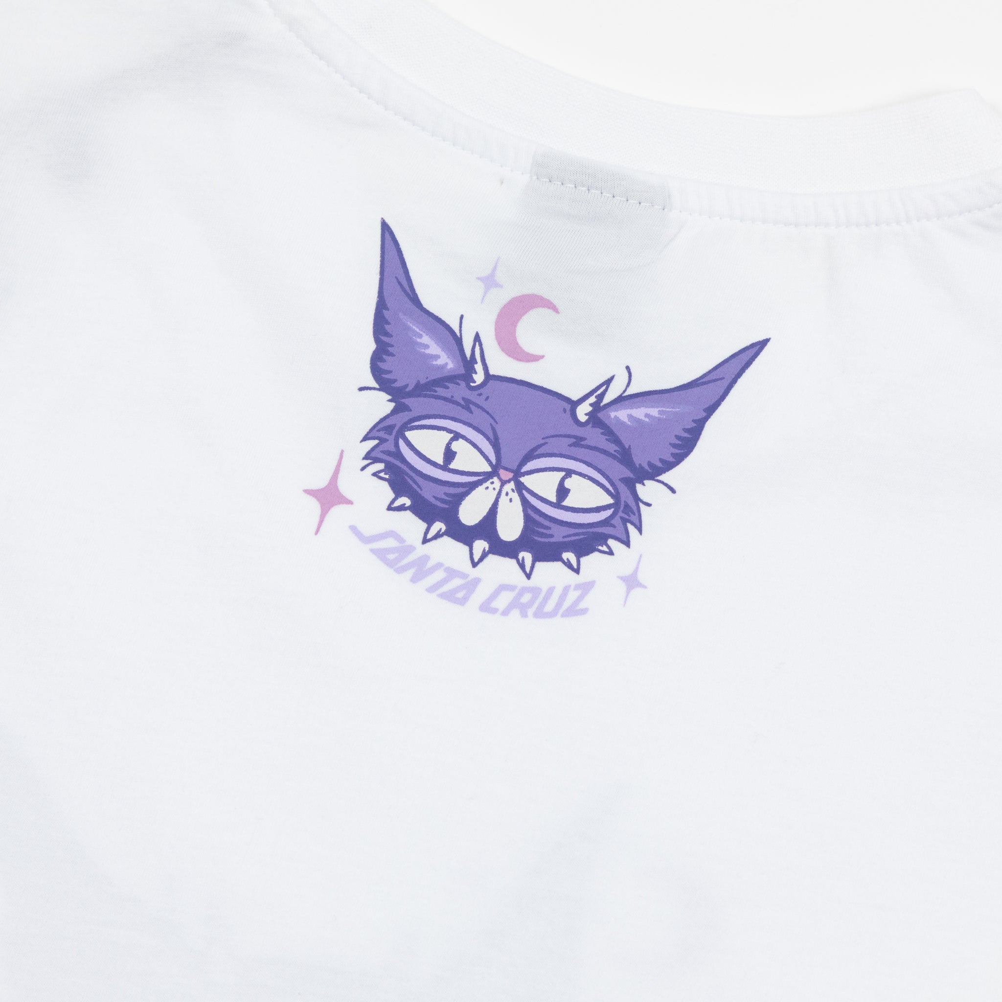 WOMENS SANTA CRUZ Night Critter Front T-Shirt in WHIITE