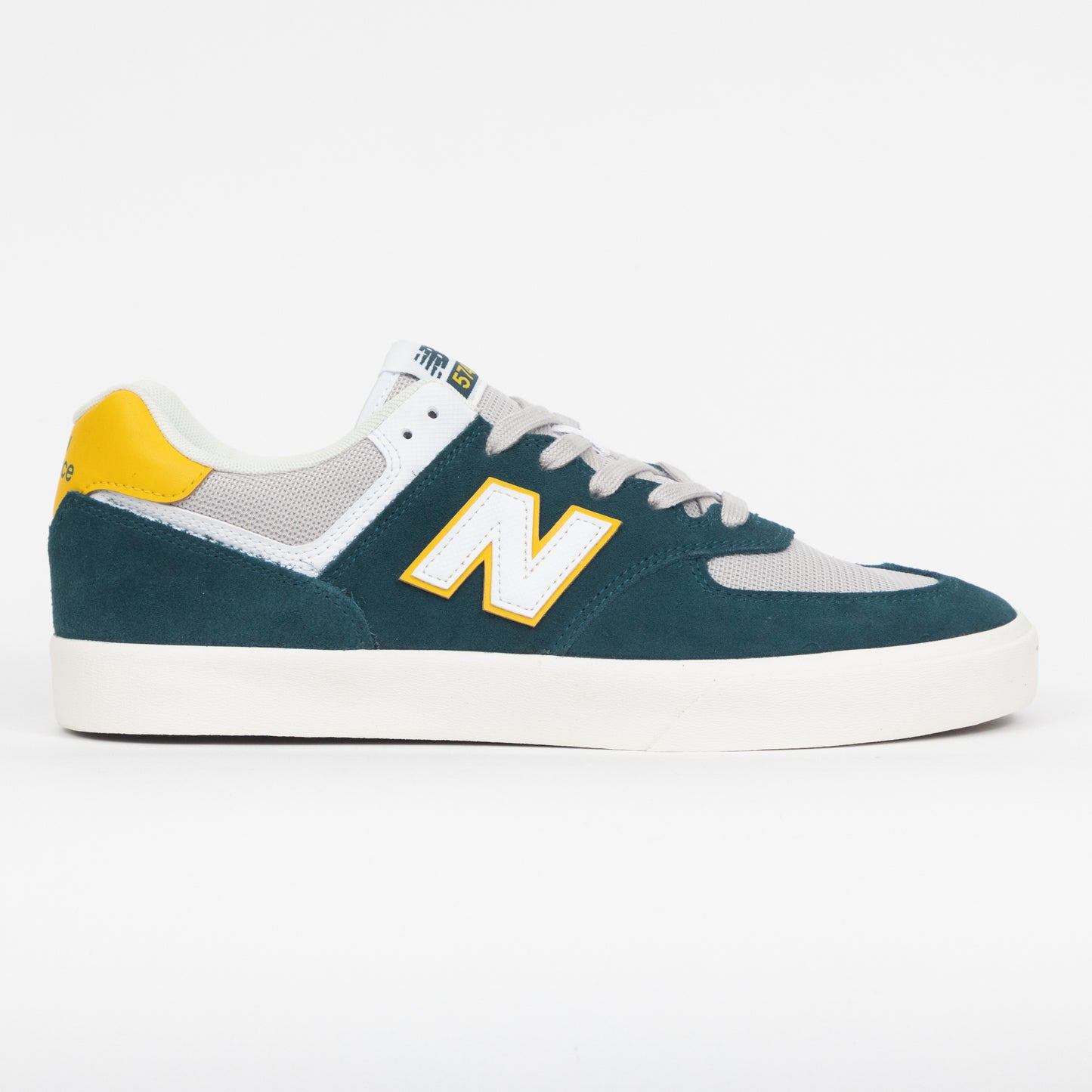 NEW BALANCE Numeric 574 Vulc Trainers in TEAL & WHITE