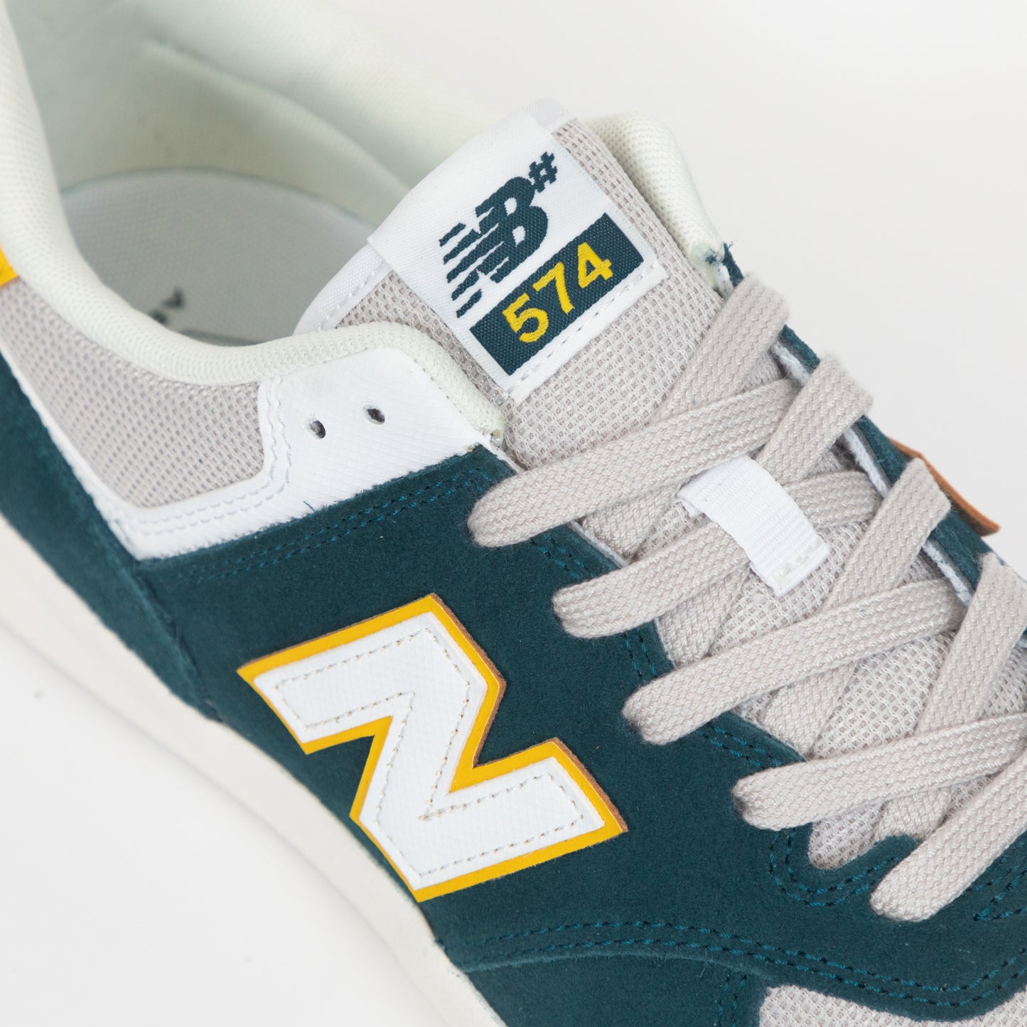 NEW BALANCE Numeric 574 Vulc Trainers in TEAL & WHITE