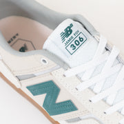 NEW BALANCE Numeric Jamie Foy 306 Trainers in CREAM & TEAL