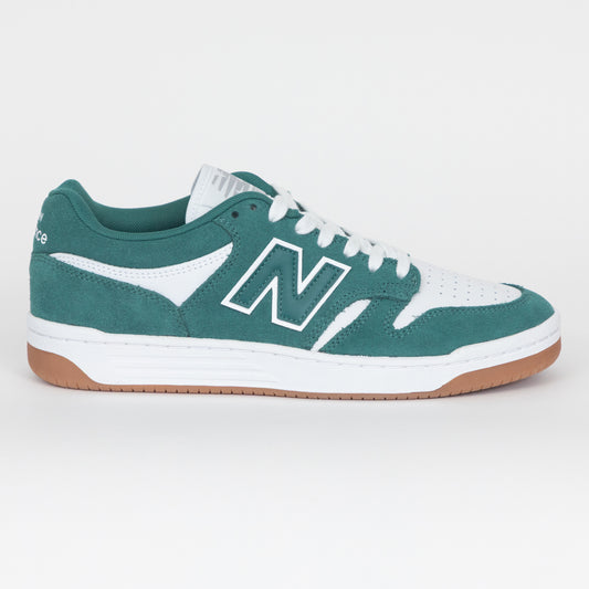 NEW BALANCE Numeric 480 Trainers in GREEN & WHITE