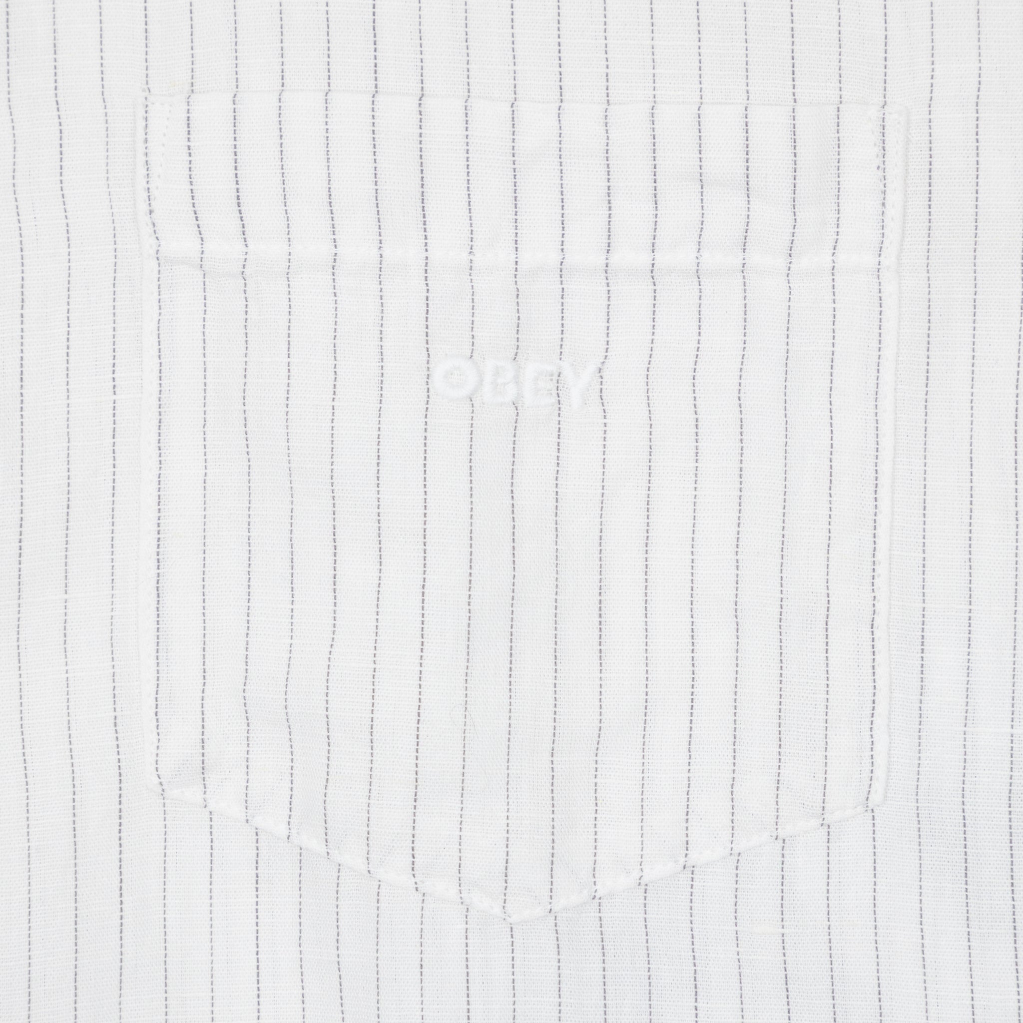 OBEY Barry Woven Shirt in BRUSHED NICKEL