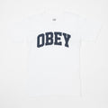 OBEY Collegiate T-shirt in WHITE