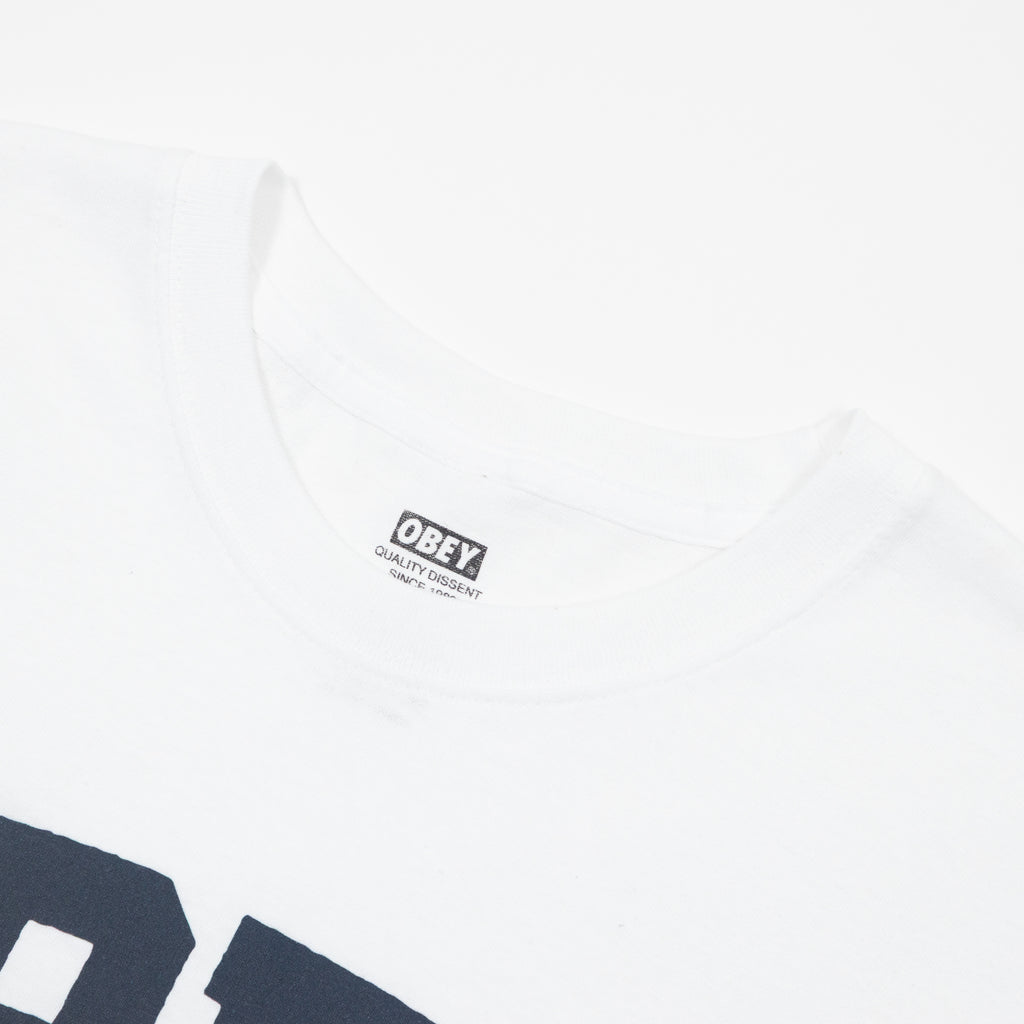 OBEY Collegiate T-shirt in WHITE
