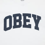 OBEY Collegiate T-shirt in WHITE