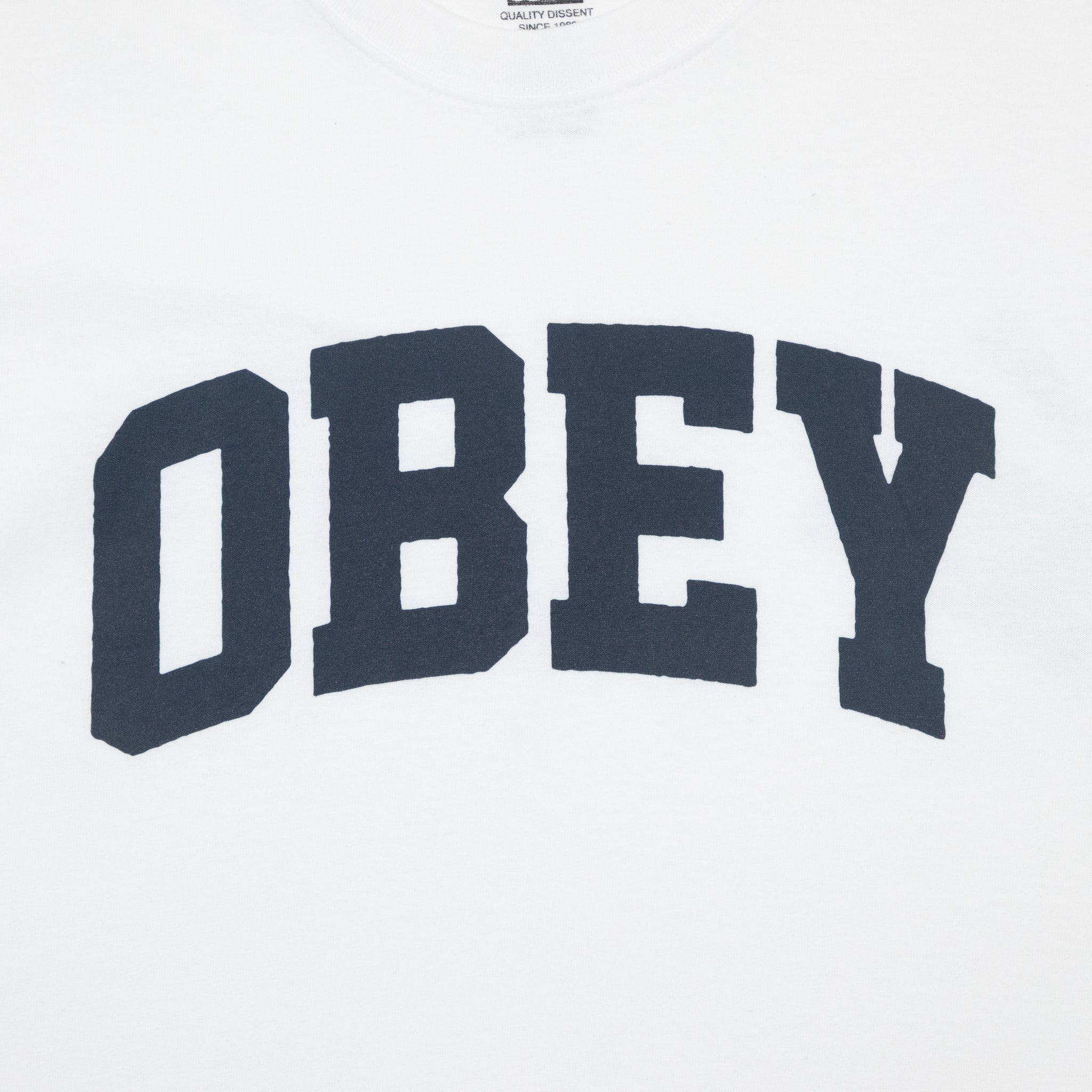 OBEY Collegiate T-shirt in WHITE