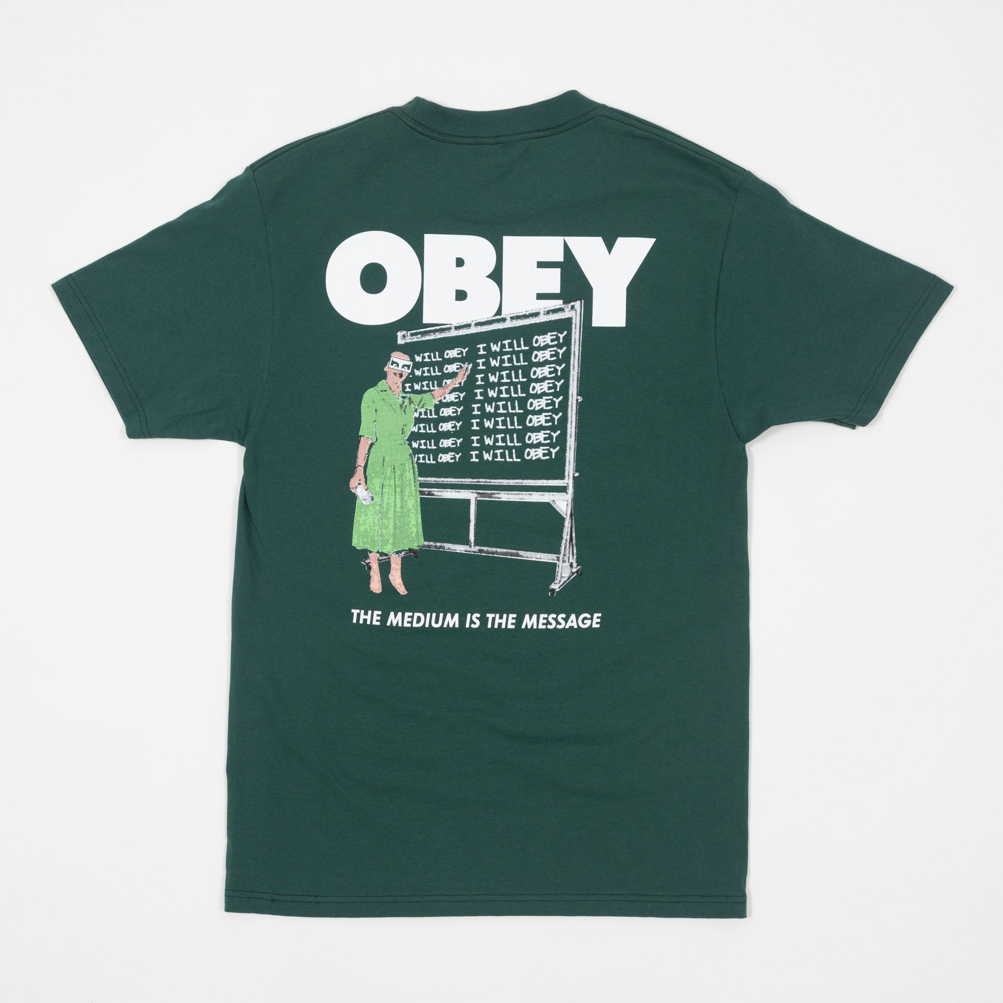 OBEY I Will Clasic T-Shirt in RAIN FOREST