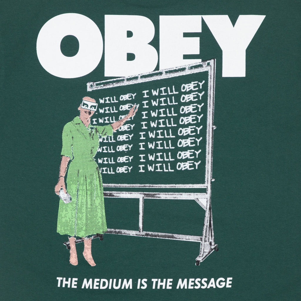 OBEY I Will Clasic T-Shirt in RAIN FOREST
