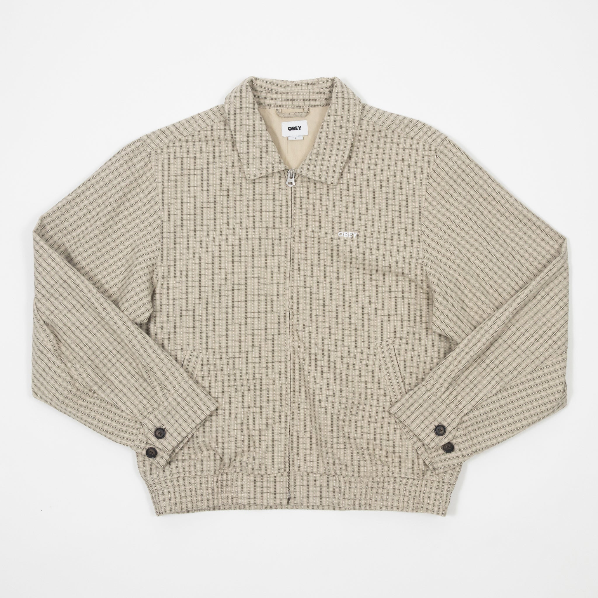 OBEY Luther Blouson Jacket in ABBEY STONE MULTI