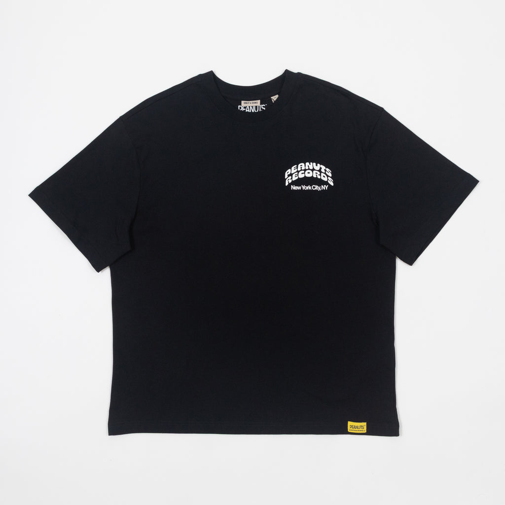 ONLY & SONS Peanuts Back Life Oversized T-Shirt in BLACK