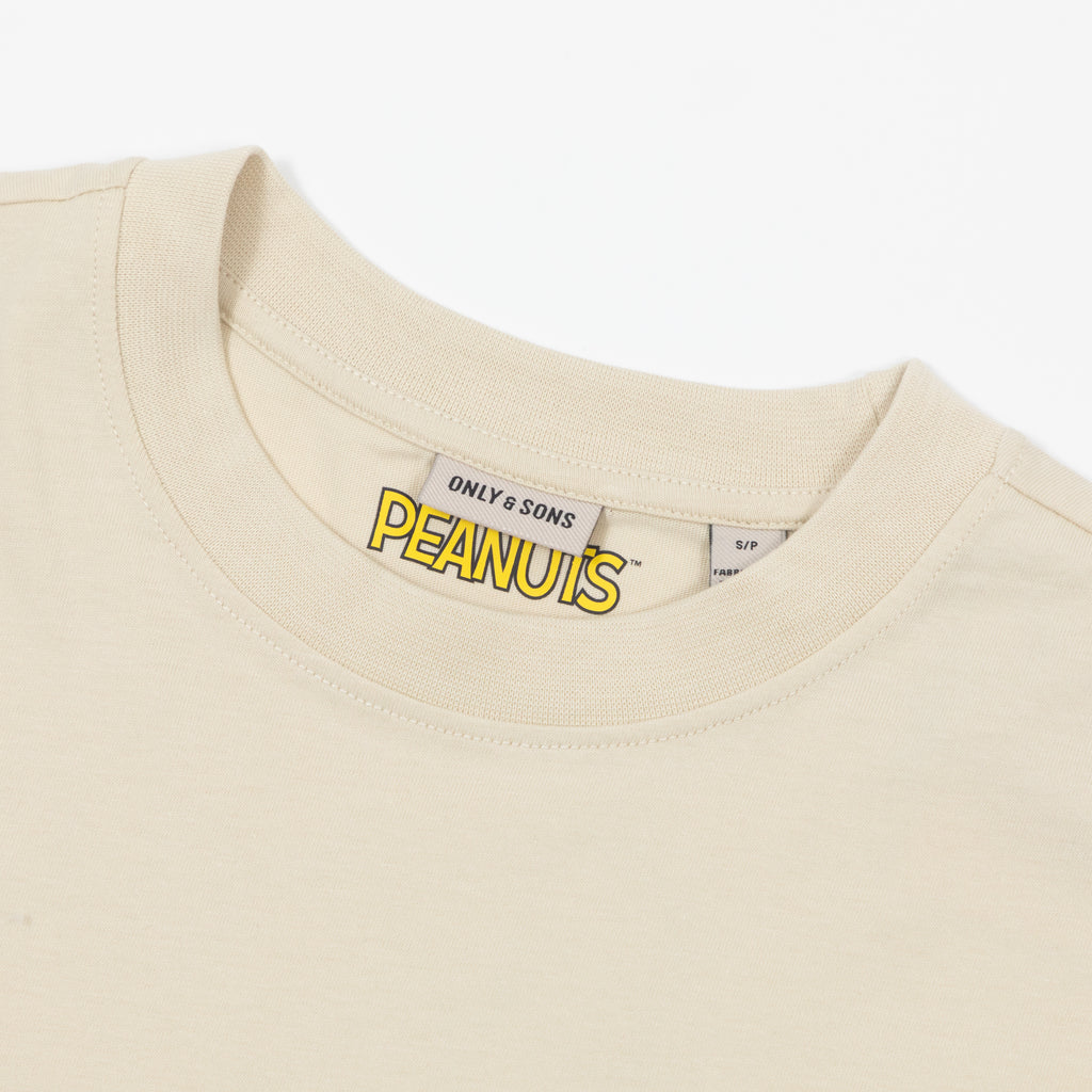 ONLY & SONS Peanuts Back Life Oversized T-Shirt in YELLOW