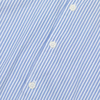 ONLY & SONS Pinstripe Relaxed Fit Long Sleeve Shirt in BLUE