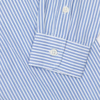 ONLY & SONS Pinstripe Relaxed Fit Long Sleeve Shirt in BLUE