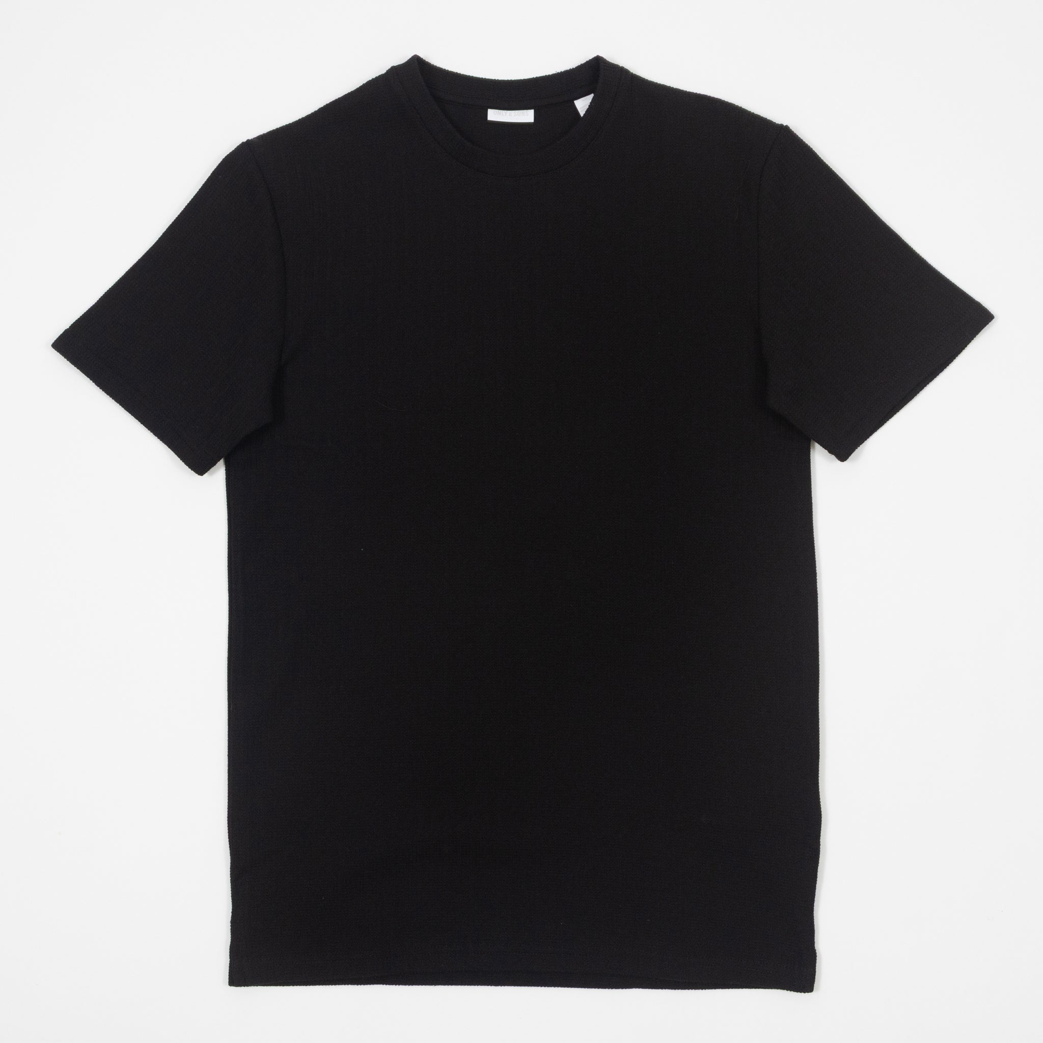 ONLY & SONS Trey Regular Short Sleeve T-Shirt in BLACK