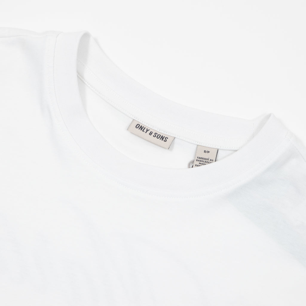 ONLY & SONS Martini Relaxed T-Shirt in BRIGHT WHITE