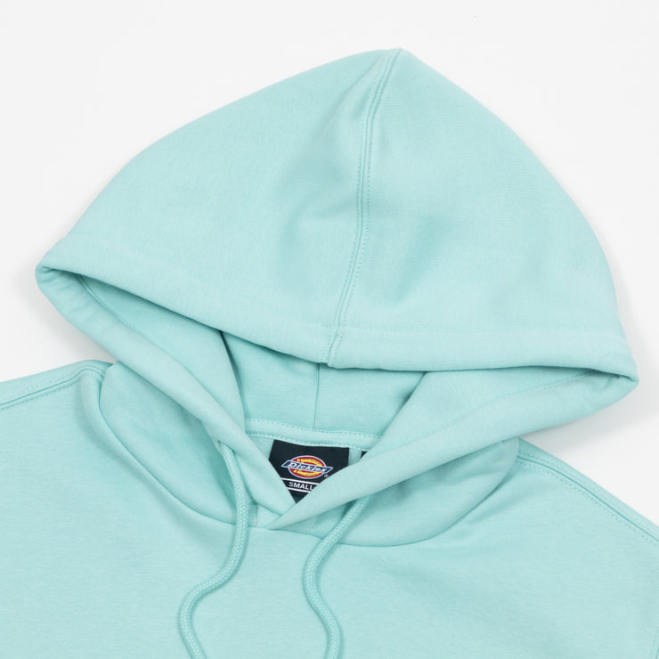 DICKIES Oakport Logo Hoodie in PASTEL TURQUOISE
