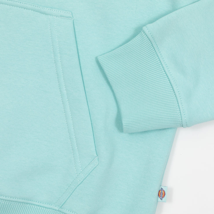 DICKIES Oakport Logo Hoodie in PASTEL TURQUOISE