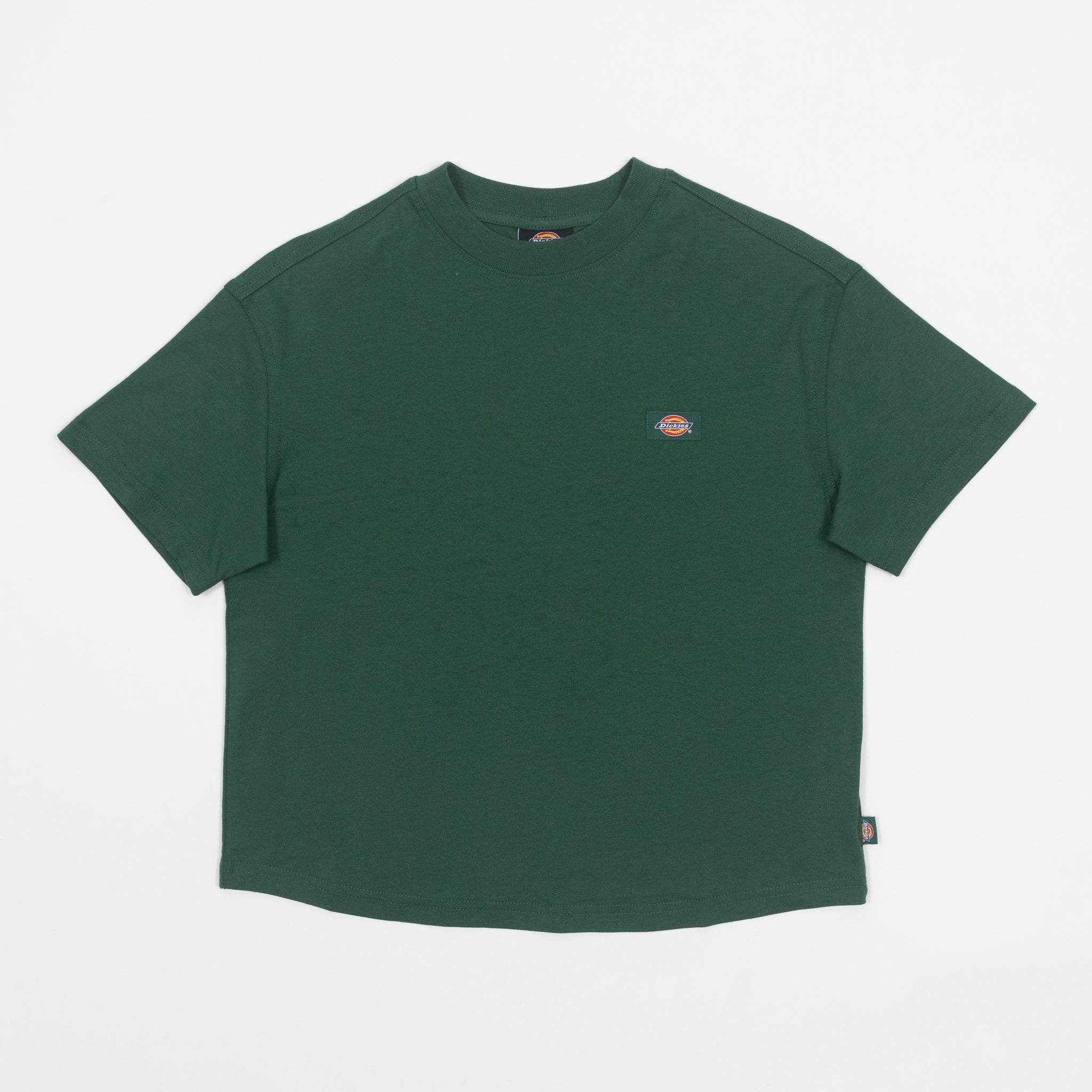 Green Dickies boxy tshirt front view