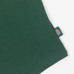 dickies logo tab on green womens tshirt