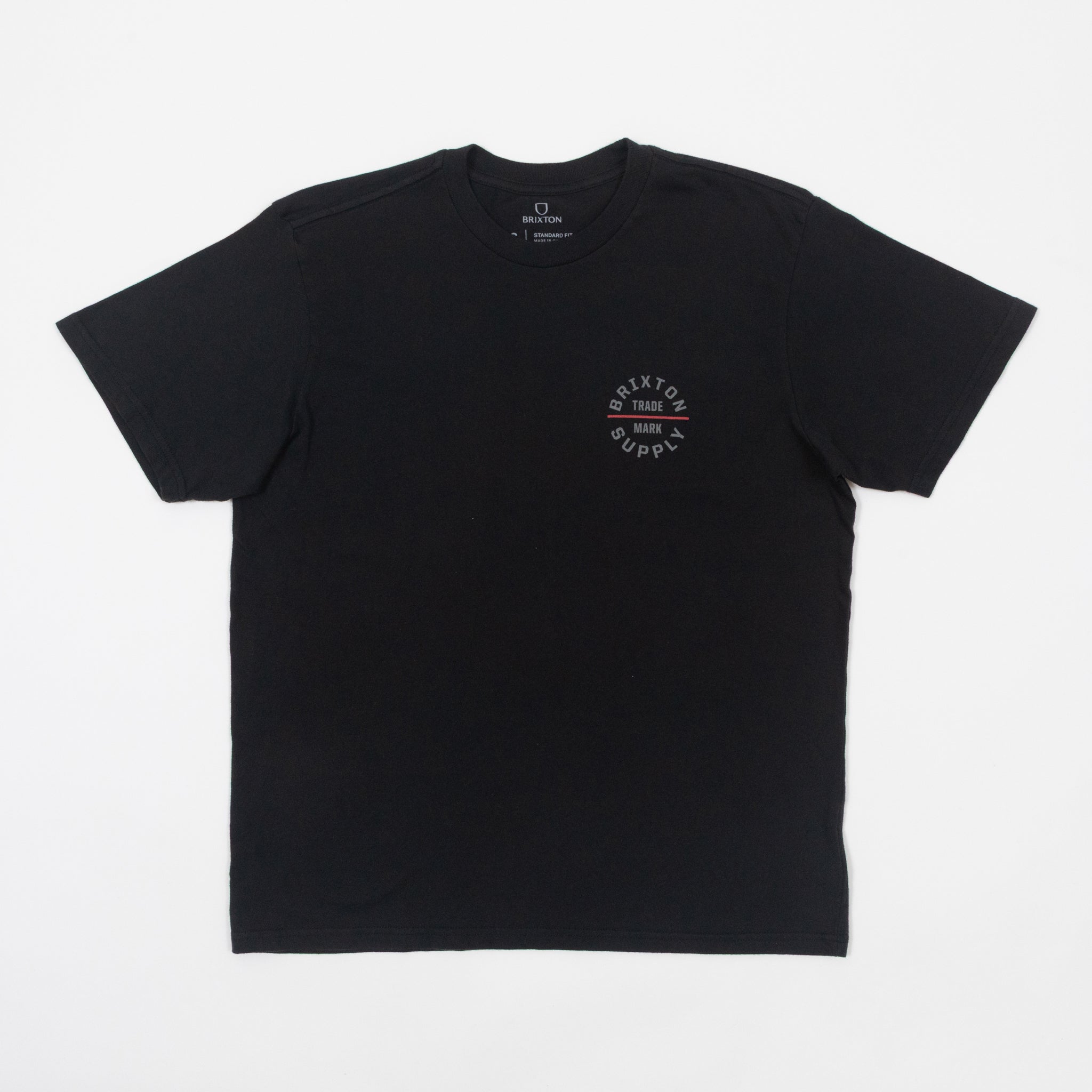 Brixton black Oath t-shirt front view