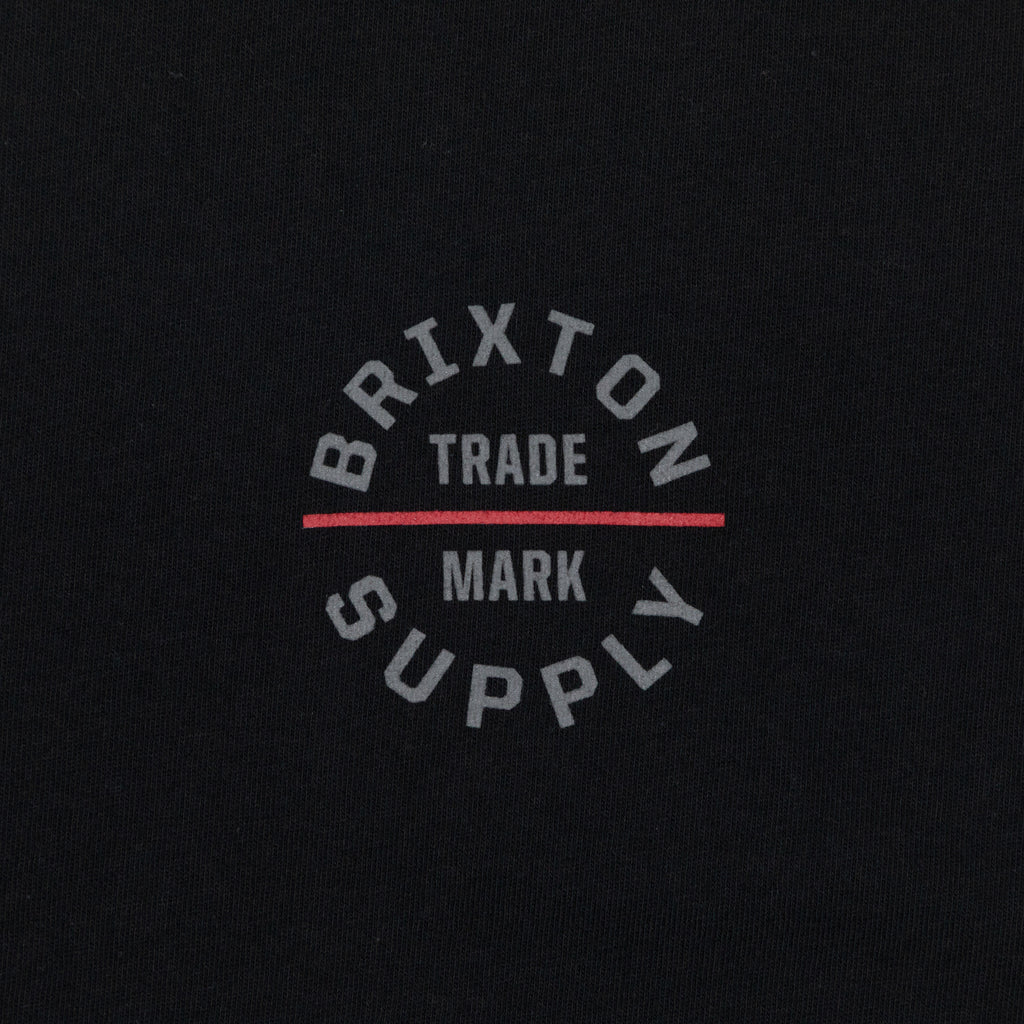 Brixton t-shirt front chest graphic print close up