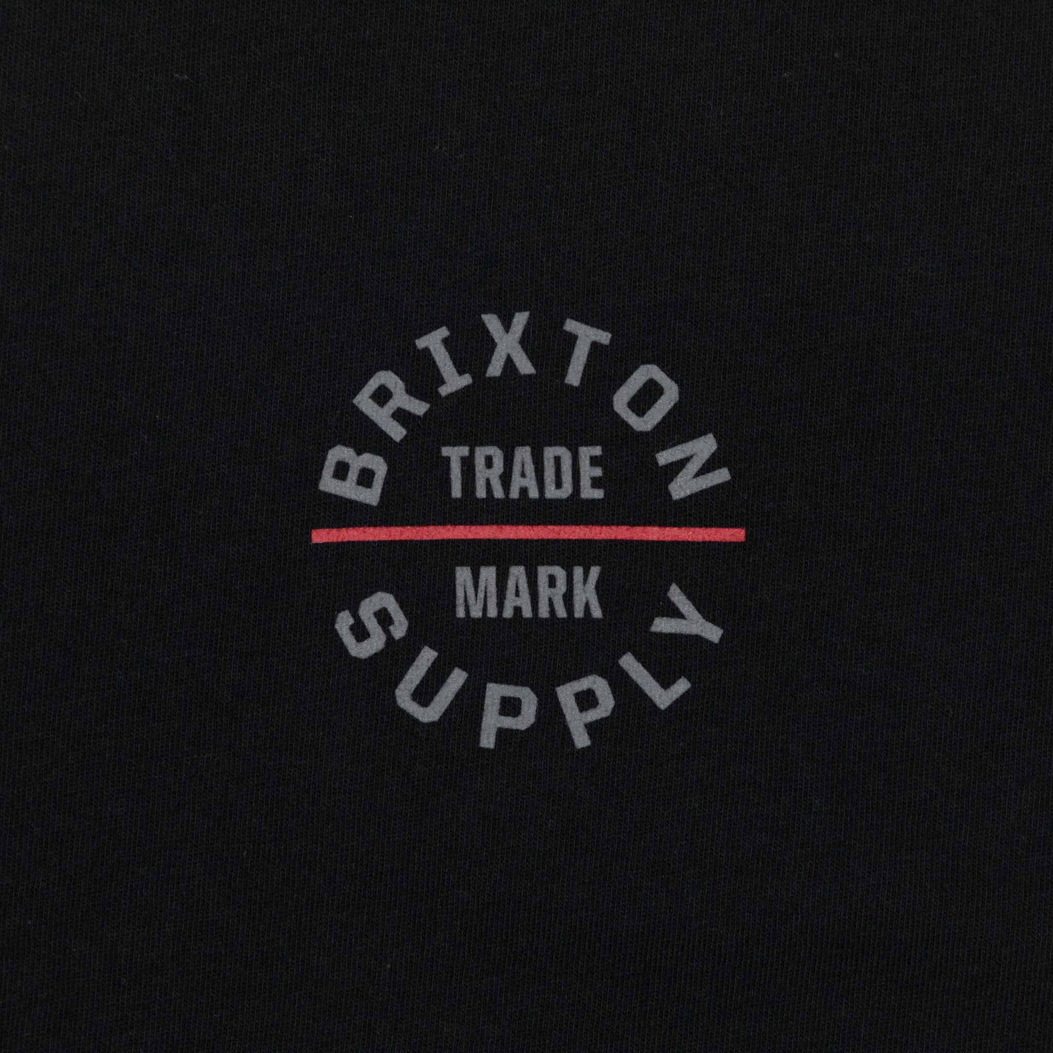 Brixton t-shirt front chest graphic print close up