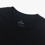 BRIXTON Oath V Short Sleeve T-Shirt in BLACK