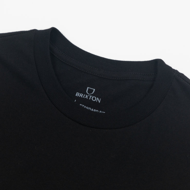 BRIXTON Oath V Short Sleeve T-Shirt in BLACK