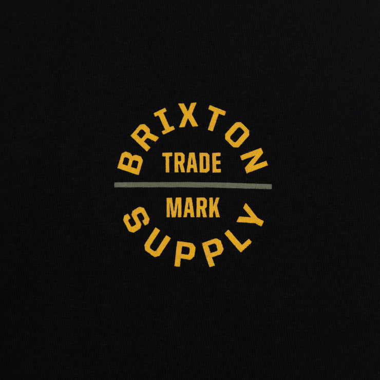 BRIXTON Oath V Short Sleeve T-Shirt in BLACK