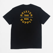 BRIXTON Oath V Short Sleeve T-Shirt in BLACK