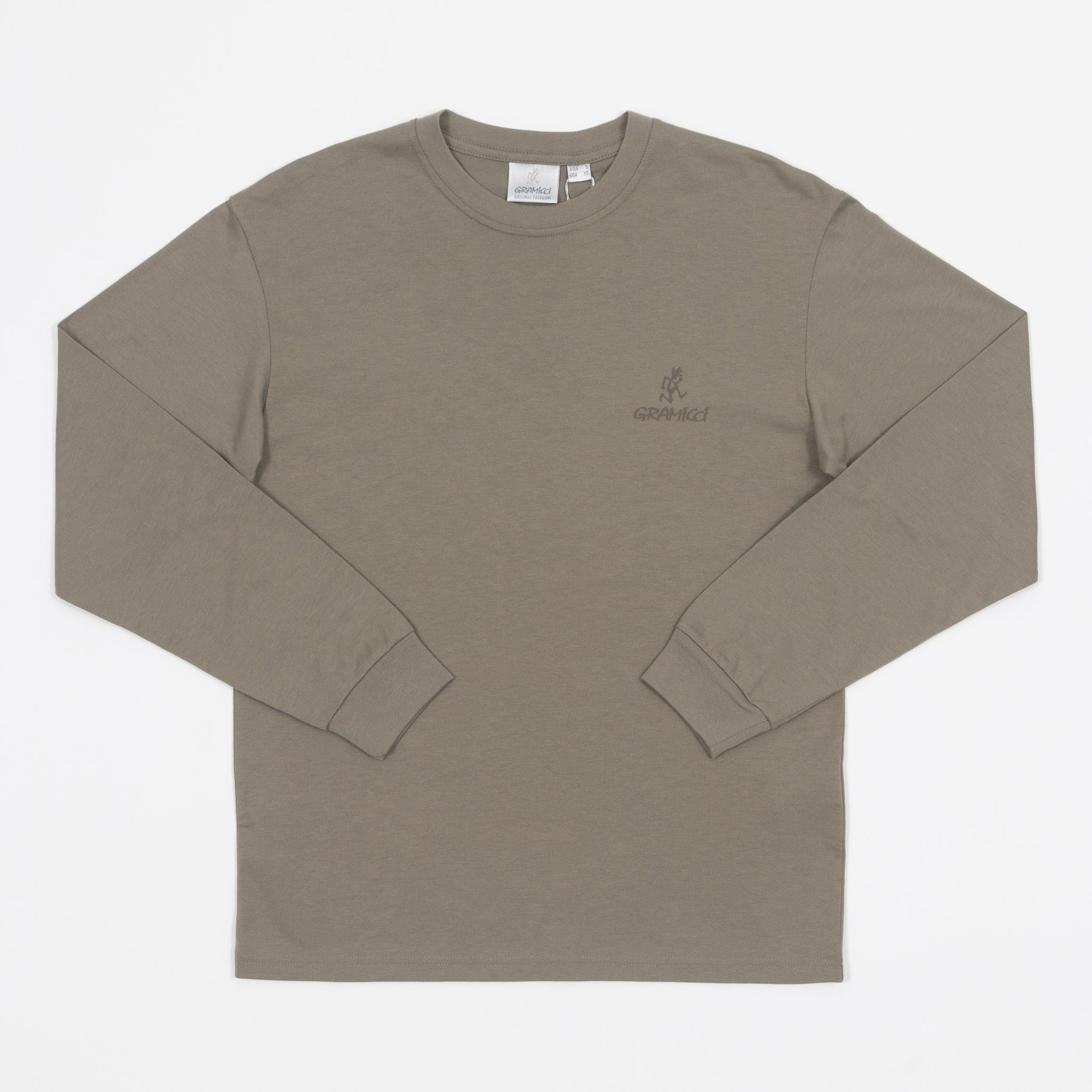 GRAMICCI One Point Long Sleeve T-Shirt in KHAKI