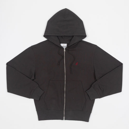 GRAMICCI One Point Zip Sweatshirt in DEEP BROWN