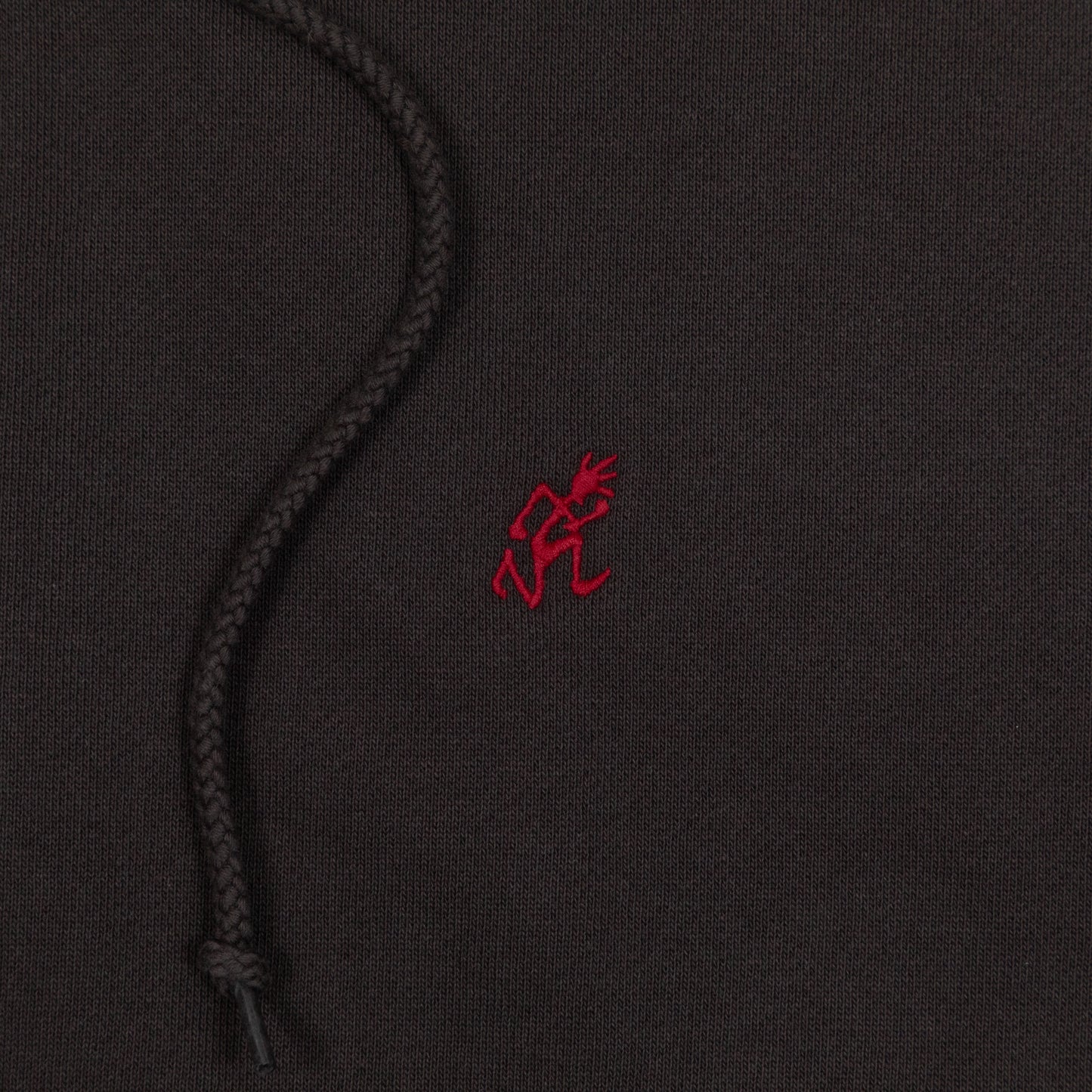 GRAMICCI One Point Zip Sweatshirt in DEEP BROWN