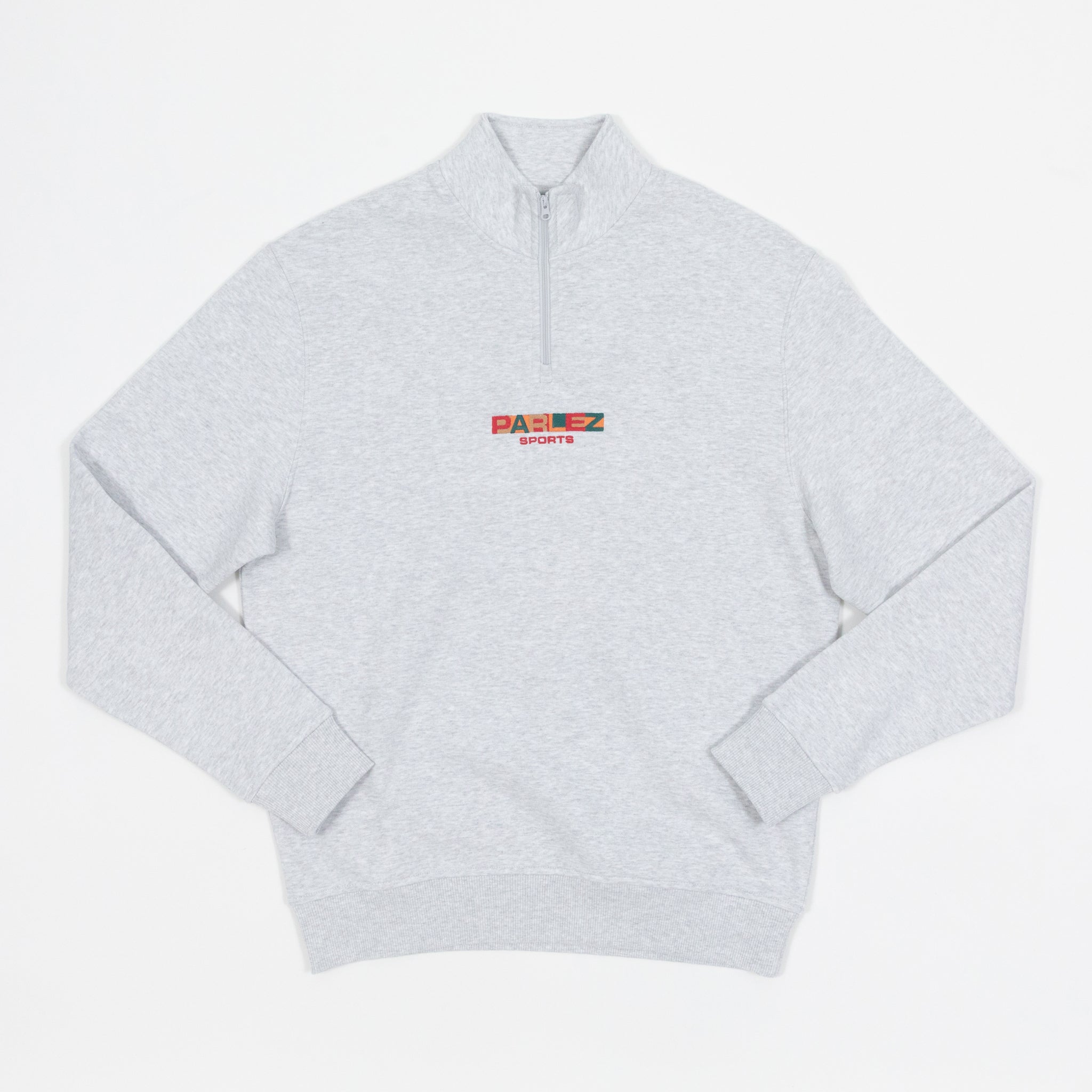 PARLEZ Ora 1/4 Zip Sweatshirt in HEATHER GREY