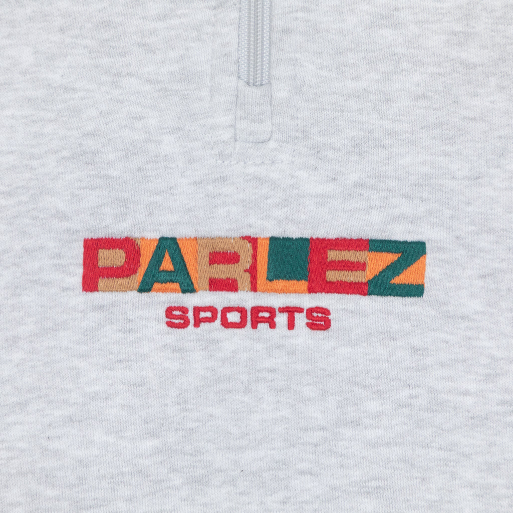 PARLEZ Ora 1/4 Zip Sweatshirt in HEATHER GREY