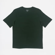 JACK & JONES Organic Cotton Basic Slim T-Shirt in DARK GREEN