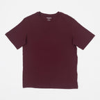 JACK & JONES Organic Cotton Basic Slim T-Shirt in BURGUNDY
