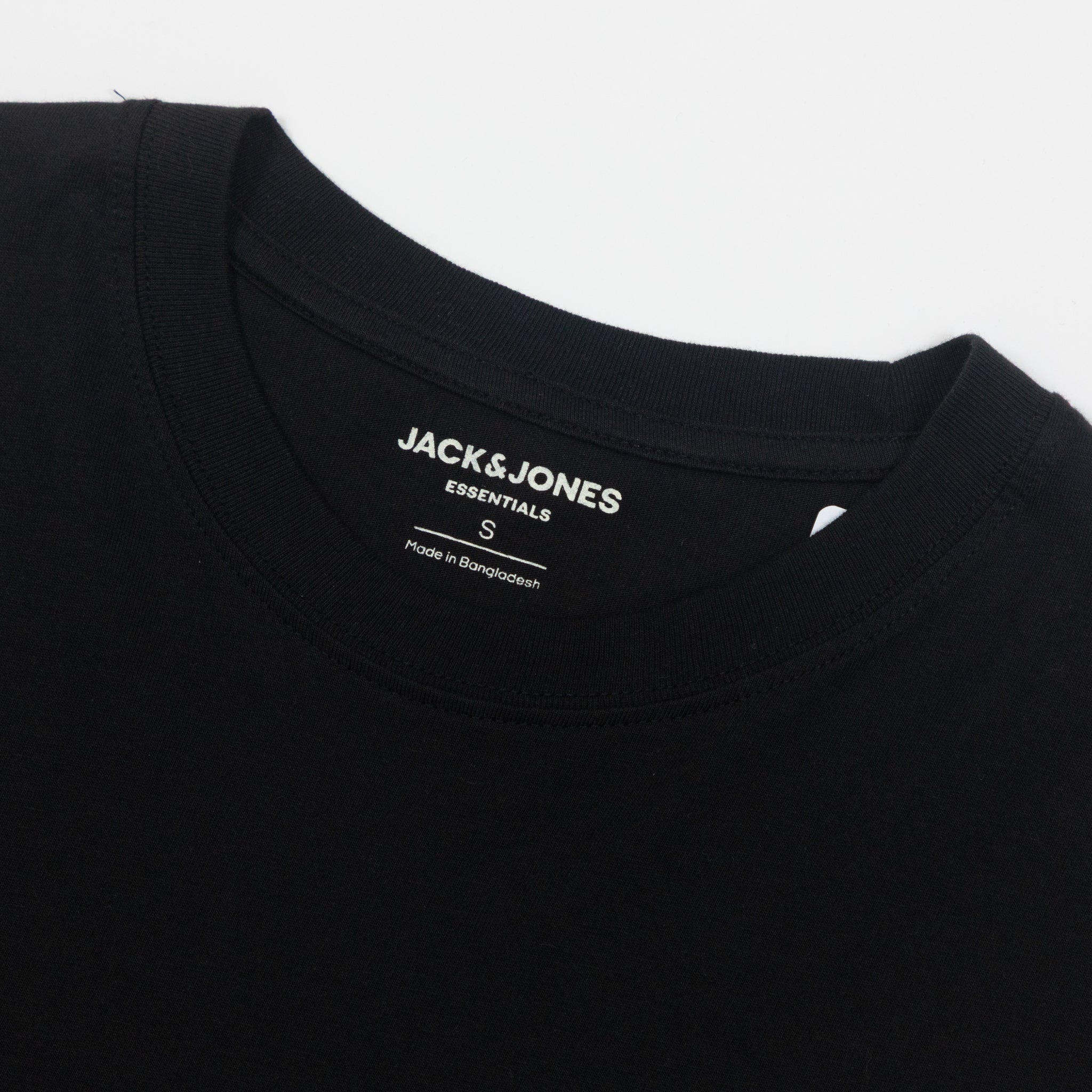 JACK & JONES Organic Cotton Oversized T-Shirt in BLACK