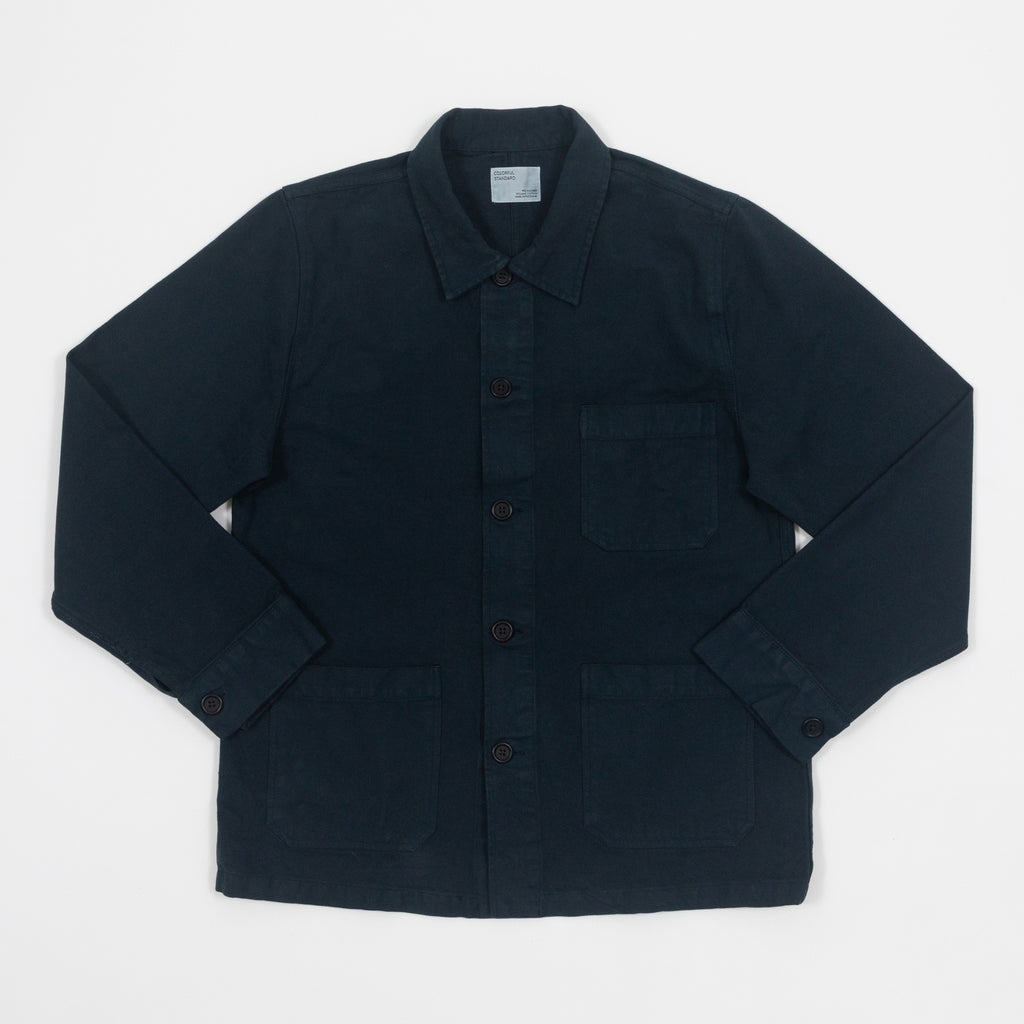 COLORFUL STANDARD Organic Workwear Jacket in Navy Blue