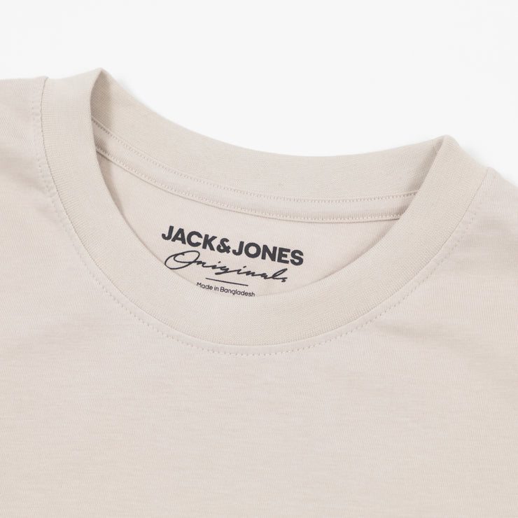 JACK & JONES Originals Studio T-Shirt in BEIGE