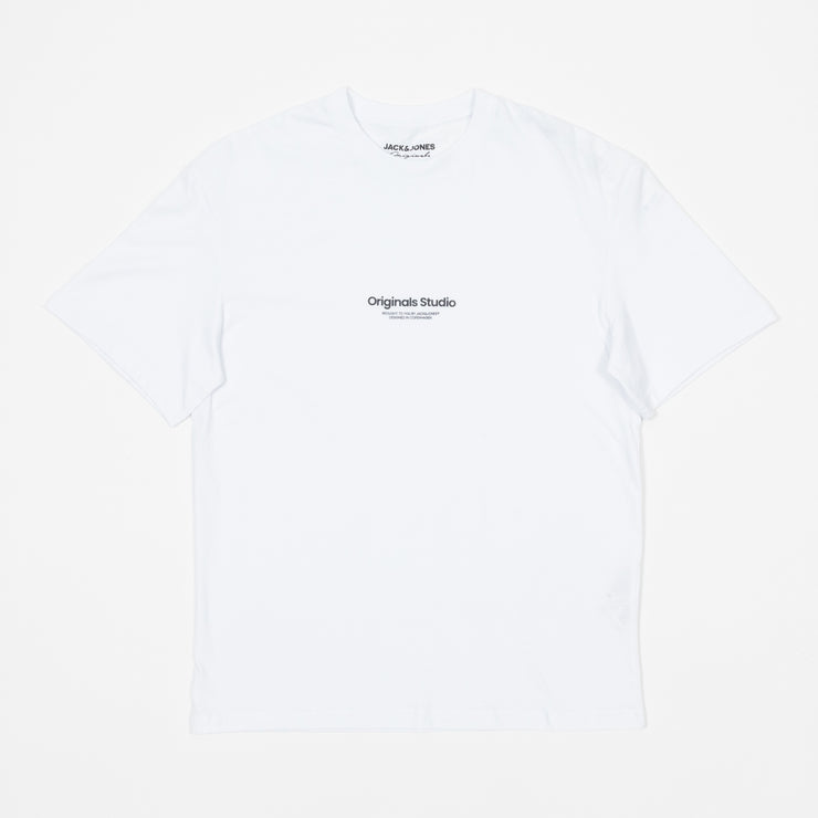JACK & JONES Originals Studio T-Shirt in WHITE