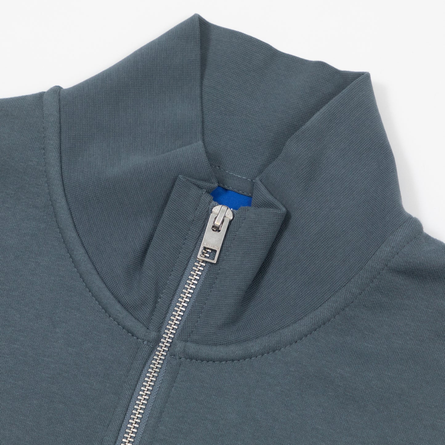 JACK & JONES Originals Studio Quarter Zip in STORMY BLUE
