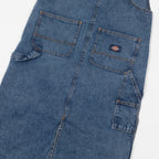 Womens DICKIES Overall Long Dress in RINSED BLUE FADE