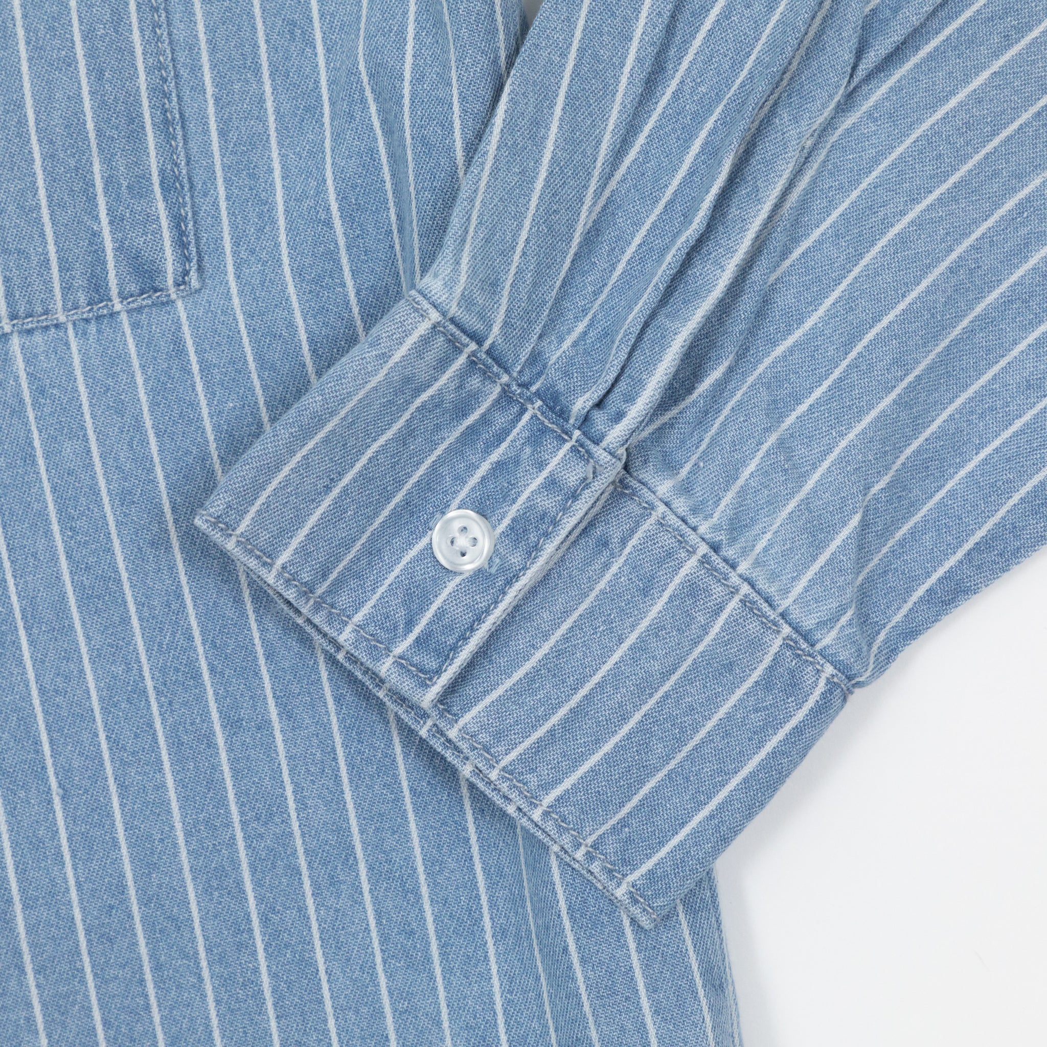 Womens NOISY MAY Oversize Stripe Shirt in BLUE