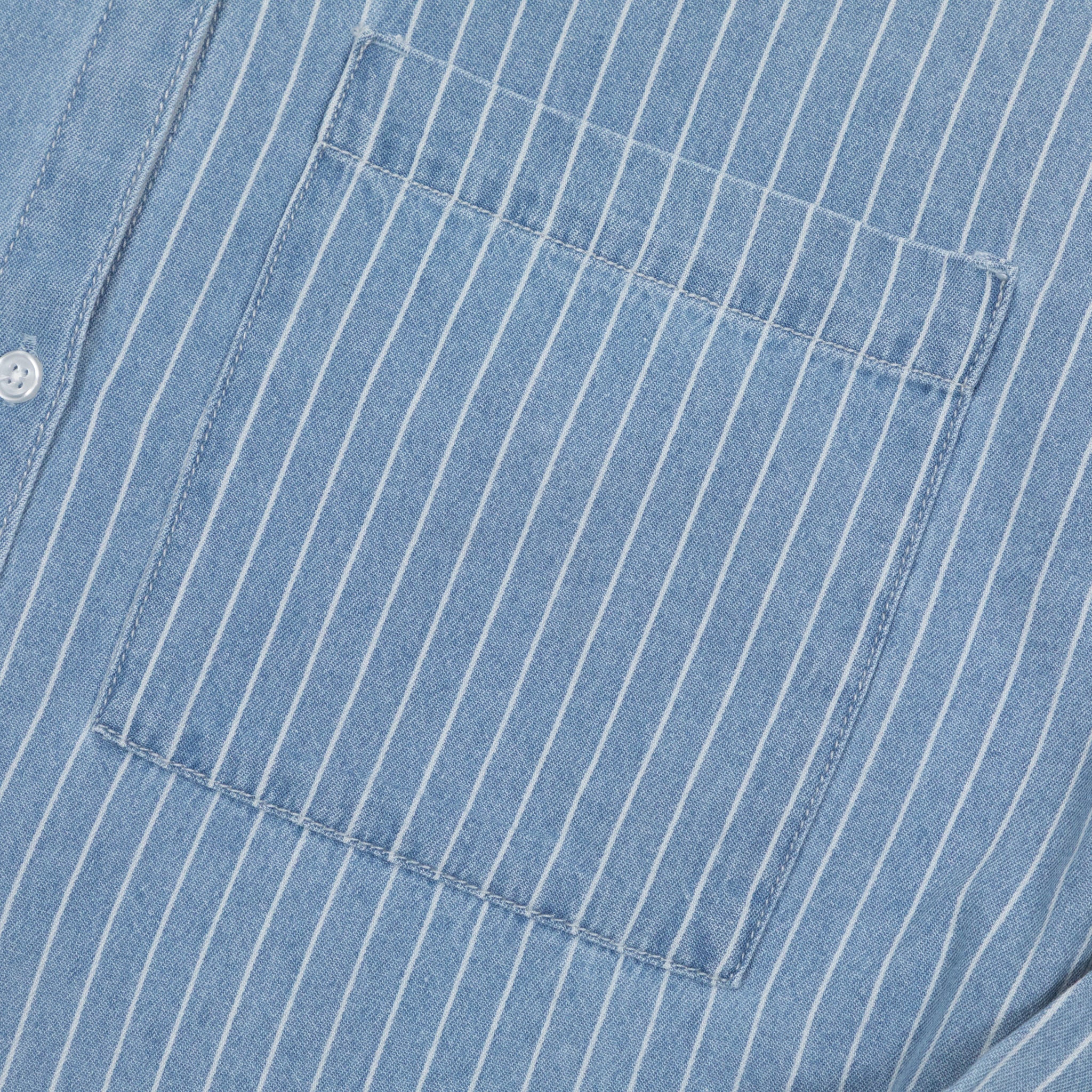 Womens NOISY MAY Oversize Stripe Shirt in BLUE