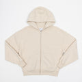 COLORFUL STANDARD Organic Oversized Zip Hoodie in Ivory White